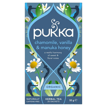 Pukka Chamomille, Vanilla & Manuka Honey Teabags 20 par paquet