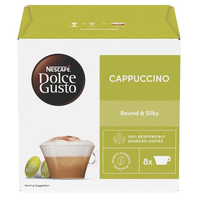 Nescafe Dolce Gusto Cappuccino Pods 8 par pack