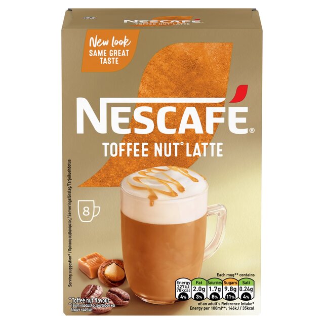 NESTAFAFE Gold Toffee Nut Latte 8 por paquete