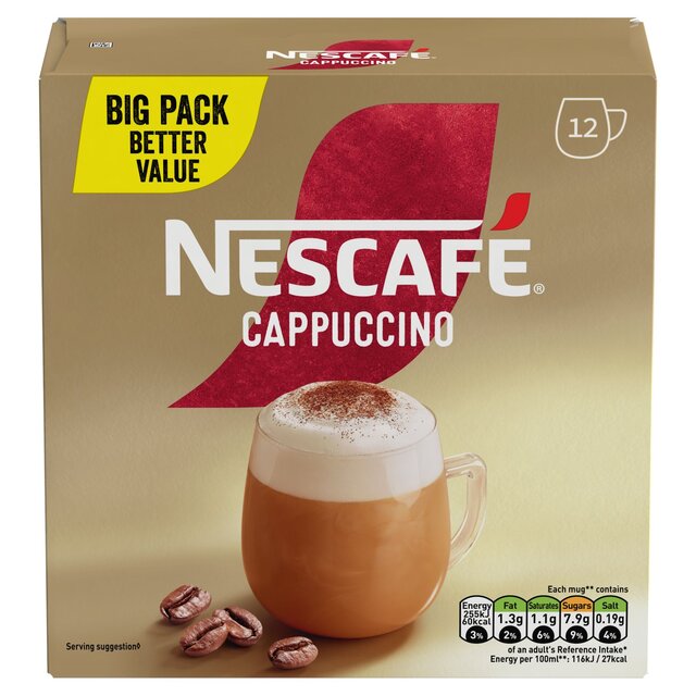 Nescafe Gold Cappuccino Sachets 12 pro Pack