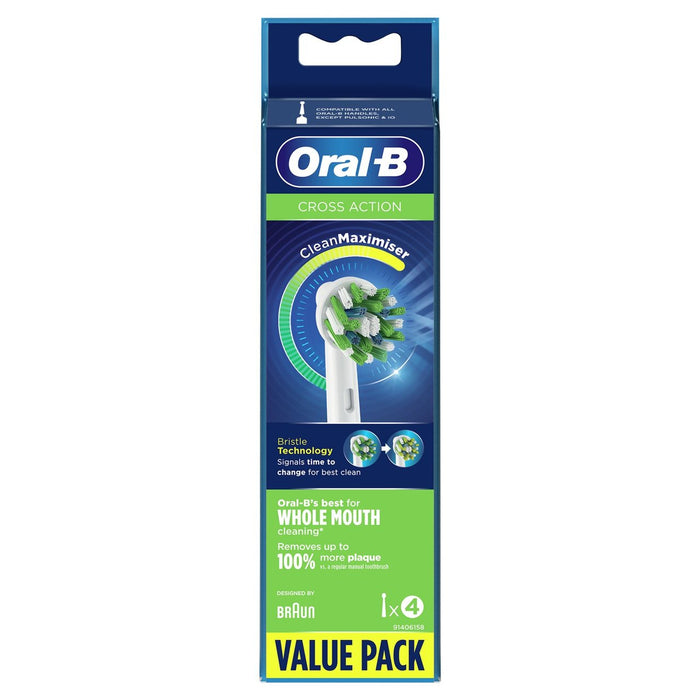 Brosse à dents d'action croisée oral-b 4 par paquet