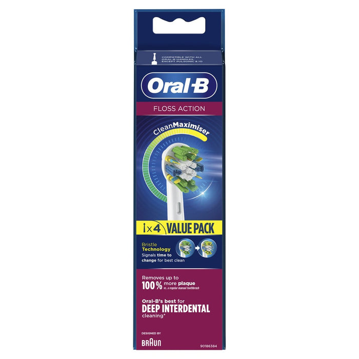 Brosse à dents d'action buccale de b oral-b 4 par paquet