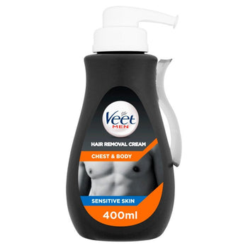 VEET Men Pelo Eliminación de la crema y cuerpo para la piel sensible 400ml