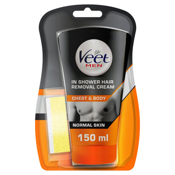 Veet Men in Swither Remocalización de la crema y cuerpo para la piel normal 150 ml