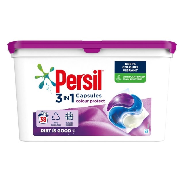 Persil 3 in 1 Wäschewaschkapseln Farbe schützen 38 pro Pack