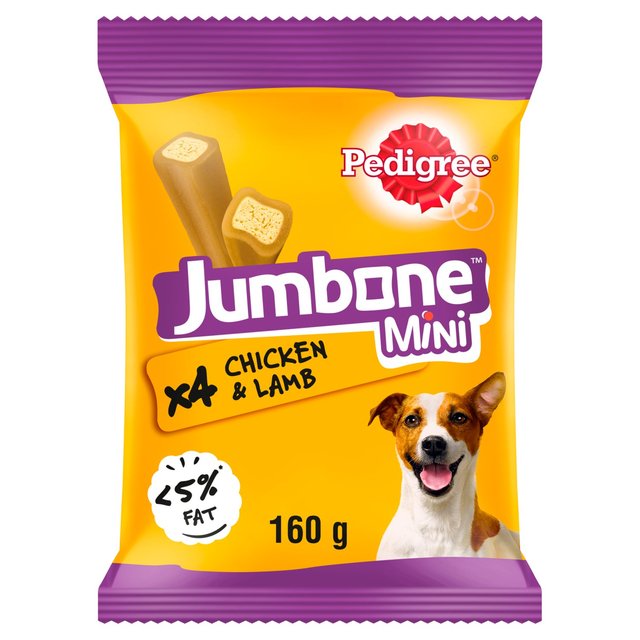 Pedigree Jumbone Mini Adult Small Dog Treats Pollo y Cordero 4 x 40g 