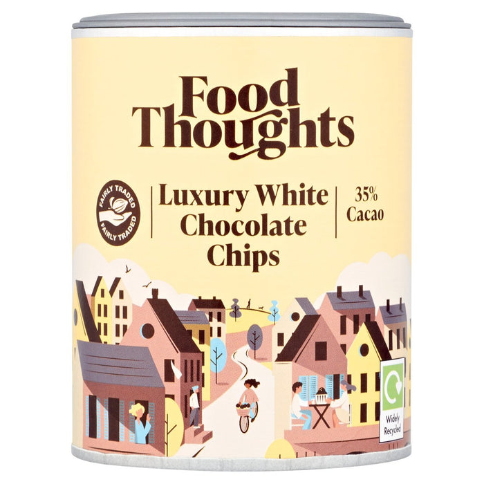 Pensées alimentaires de luxe aux pépites de chocolat blanc 200g