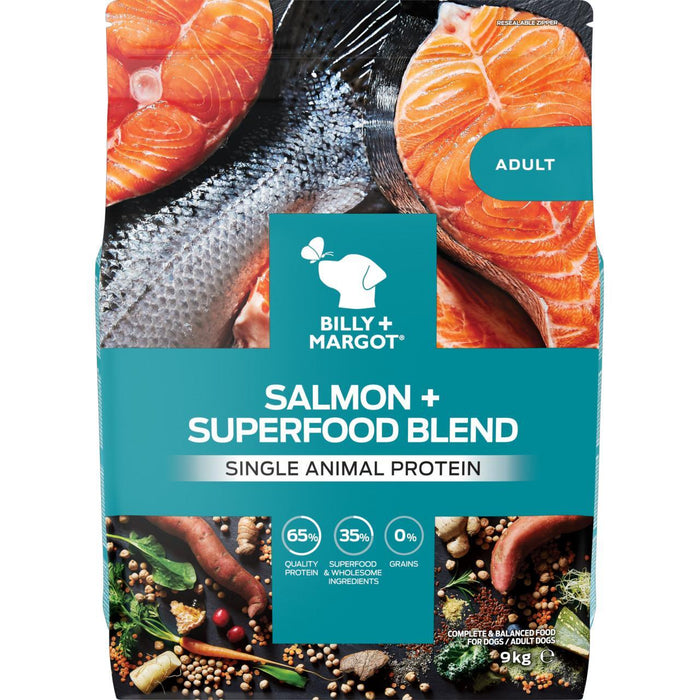 Billy + Margot Salmon + Superfood Blend Trockenhundfutter 9 kg