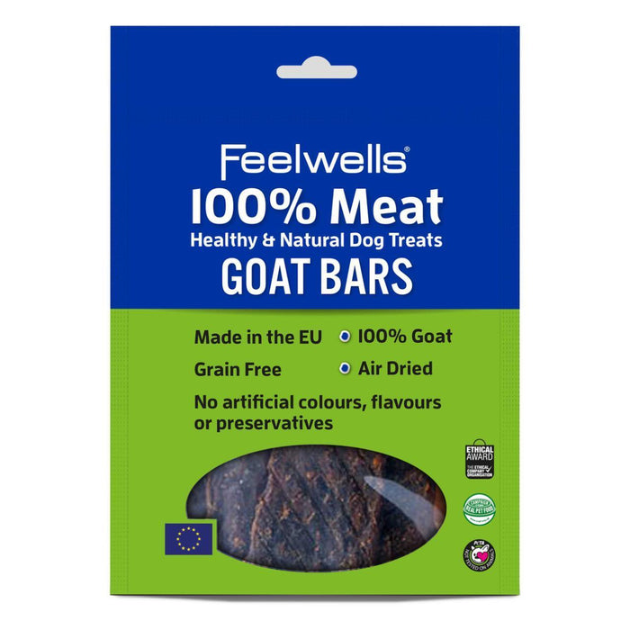 Feelwells 100% Meat Goat Bars Dog Treats 100g