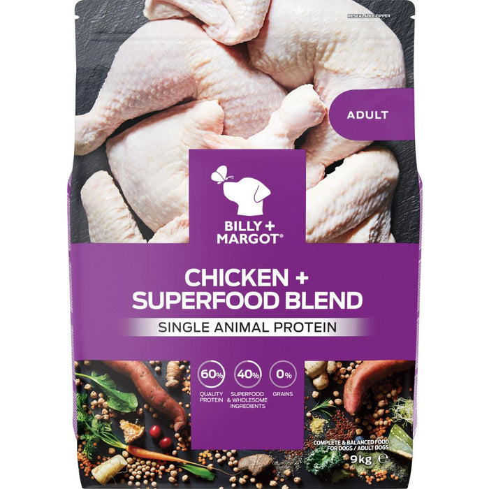 Billy + Margot Chicken + Superfood Blend Dry Dog Aliments 9kg
