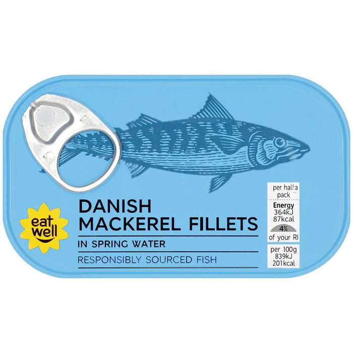 M&S Danish Mackerel Fillets in Spring Water 125g
