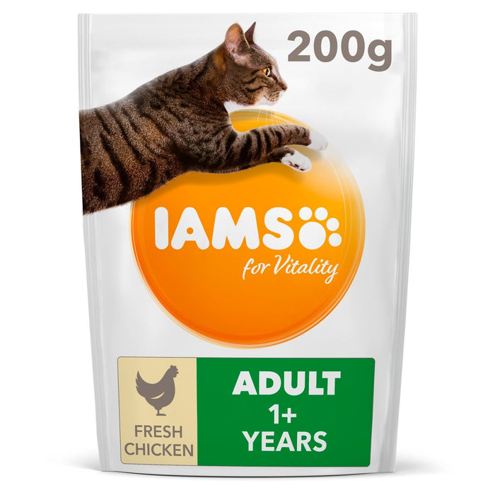 IAMs für Vitalität Erwachsener Katzenfutter mit frischem Hühnchen 200g