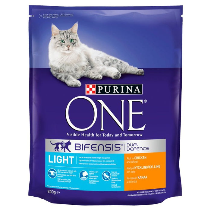 Purina One Light Dry Cat Food Poulet et blé 800g