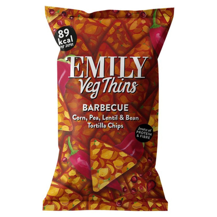 Emily Veg Thins Barbeque compartiendo chips de tortilla 80G